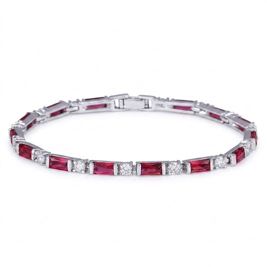 Prismatic Radiance Tennis Bracelet - Enhanced Studio Photo