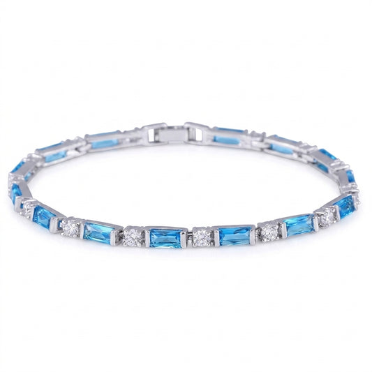 Prismatic Radiance Tennis Bracelet - Enhanced Studio Photo