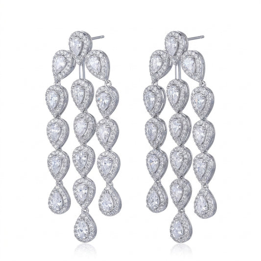Ros Radiance Tassel Earrings - Enhanced Studio Photo