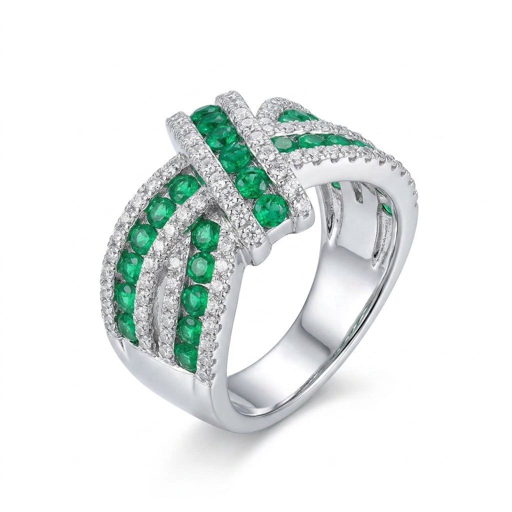 Trinity Twist Statement Ring - Enhanced Studio Photo