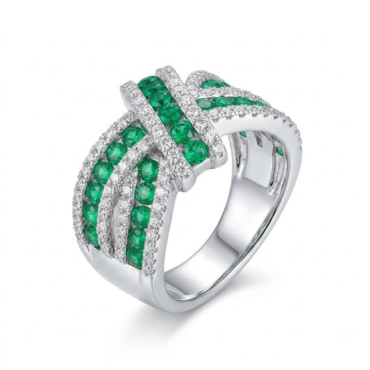 Trinity Twist Statement Ring - Enhanced Studio Photo