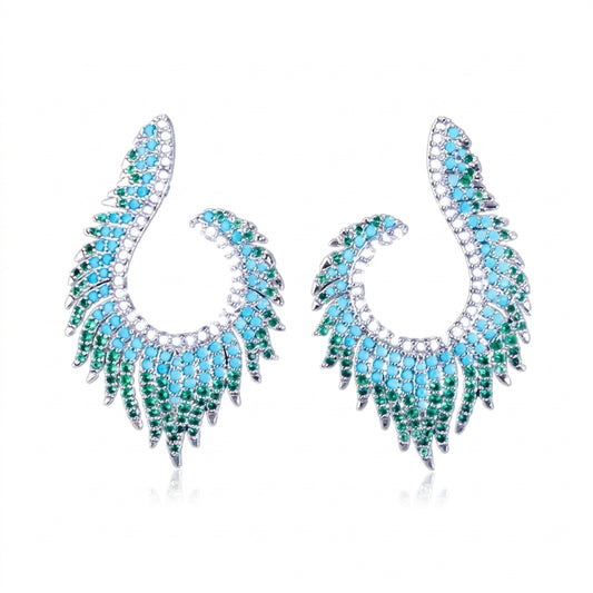 Elysian Harmony Drop Earrings - Enhanced Studio Photo