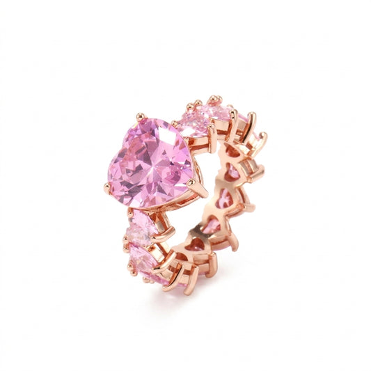 Eternal Love Heart Ring - Enhanced Studio Photo