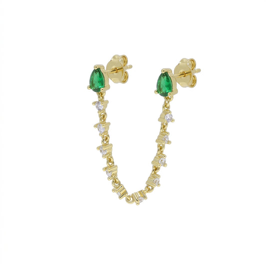 Eternal Spark Dual Drop Earrings - Enhanced Studio Photo