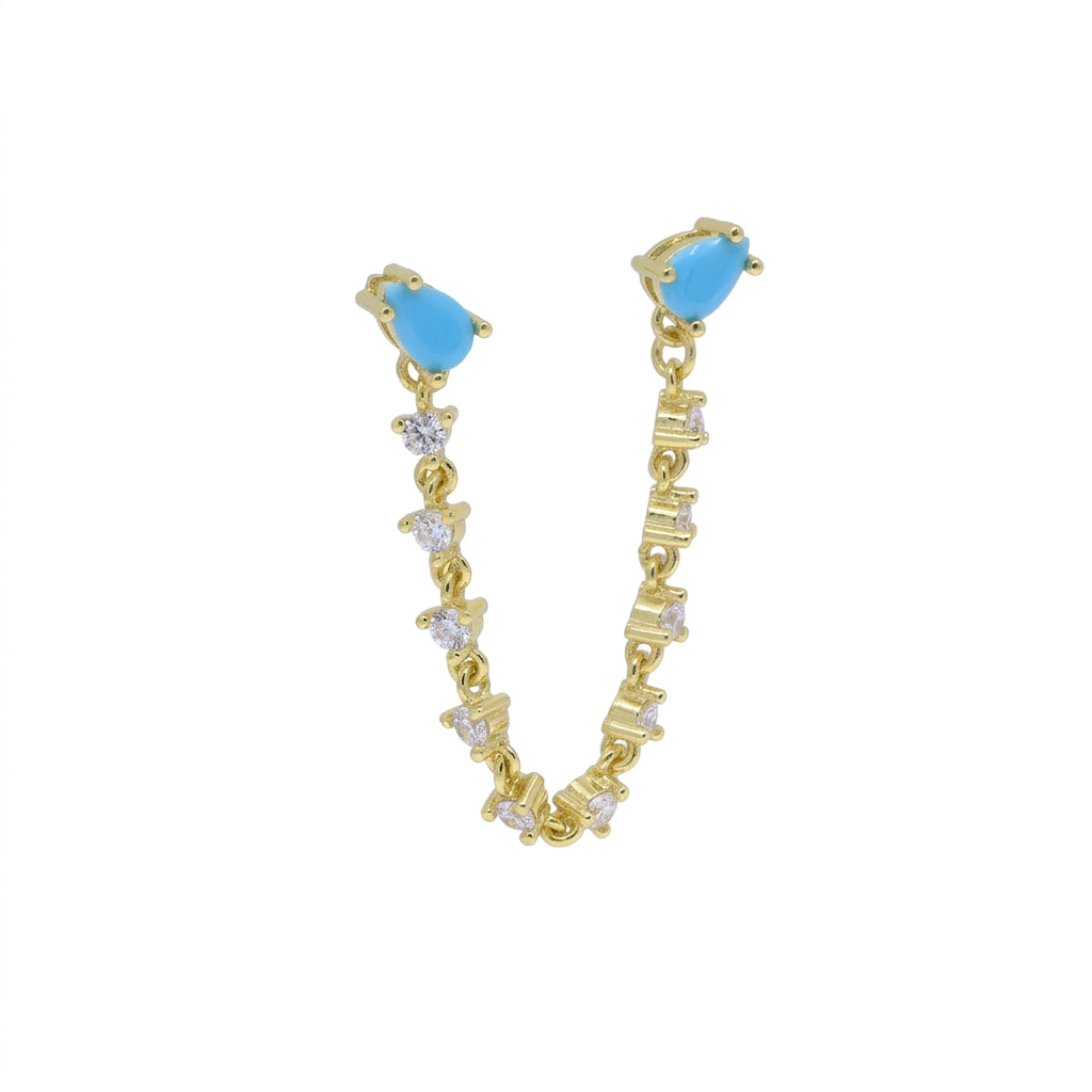 Eternal Spark Dual Drop Earrings - Enhanced Studio Photo