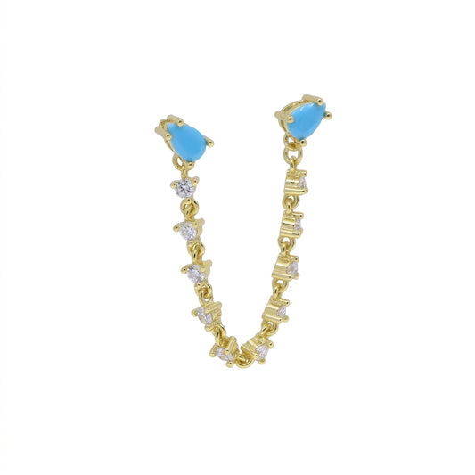 Eternal Spark Dual Drop Earrings - Enhanced Studio Photo