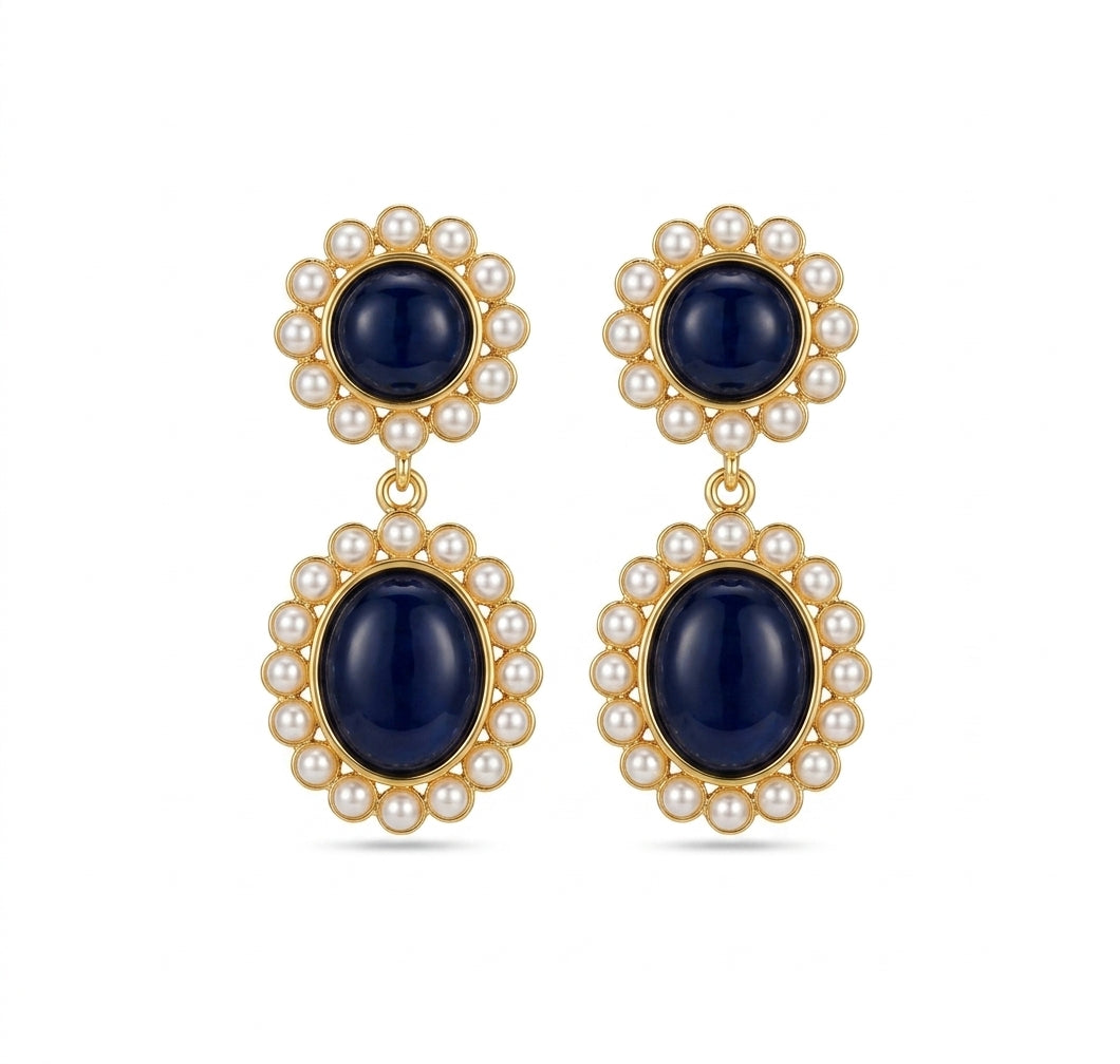 Brass Safi earrings Gold - Enhanced Studio Photo