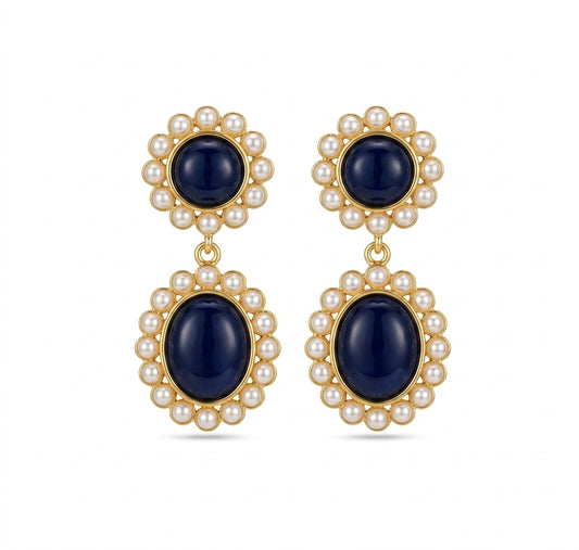 Brass Safi earrings Gold - Enhanced Studio Photo