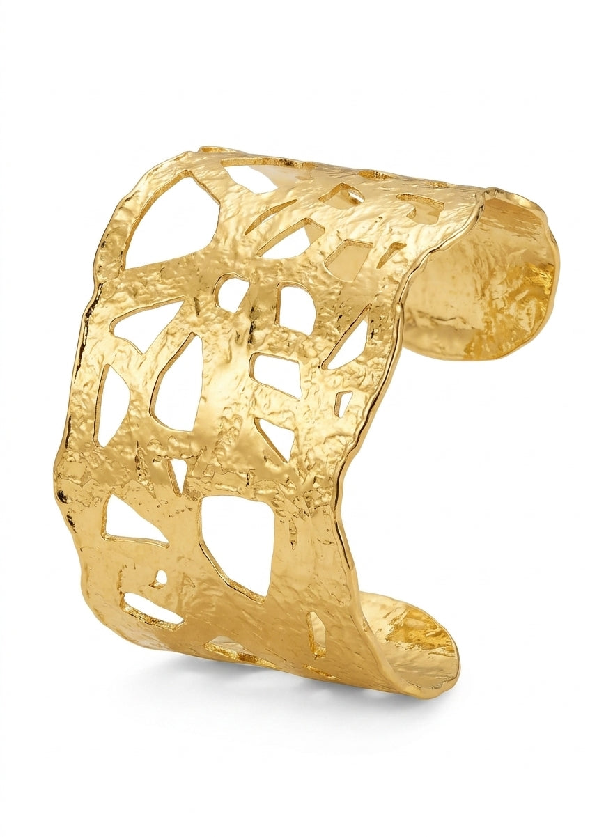Brass Ava Bracelet Gold - Enhanced Studio Photo