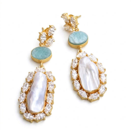 Amazonite Royale Baroque Set - Enhanced Studio Photo