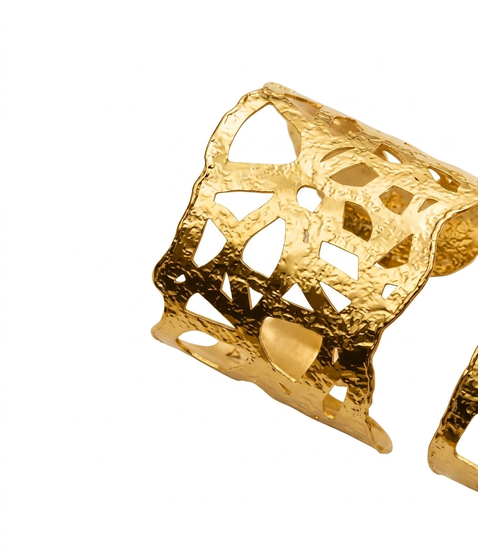 Brass Luna Bracelet Gold - Enhanced Studio Photo