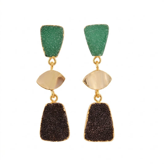 Druzi Dreamfall Earrings - Enhanced Studio Photo