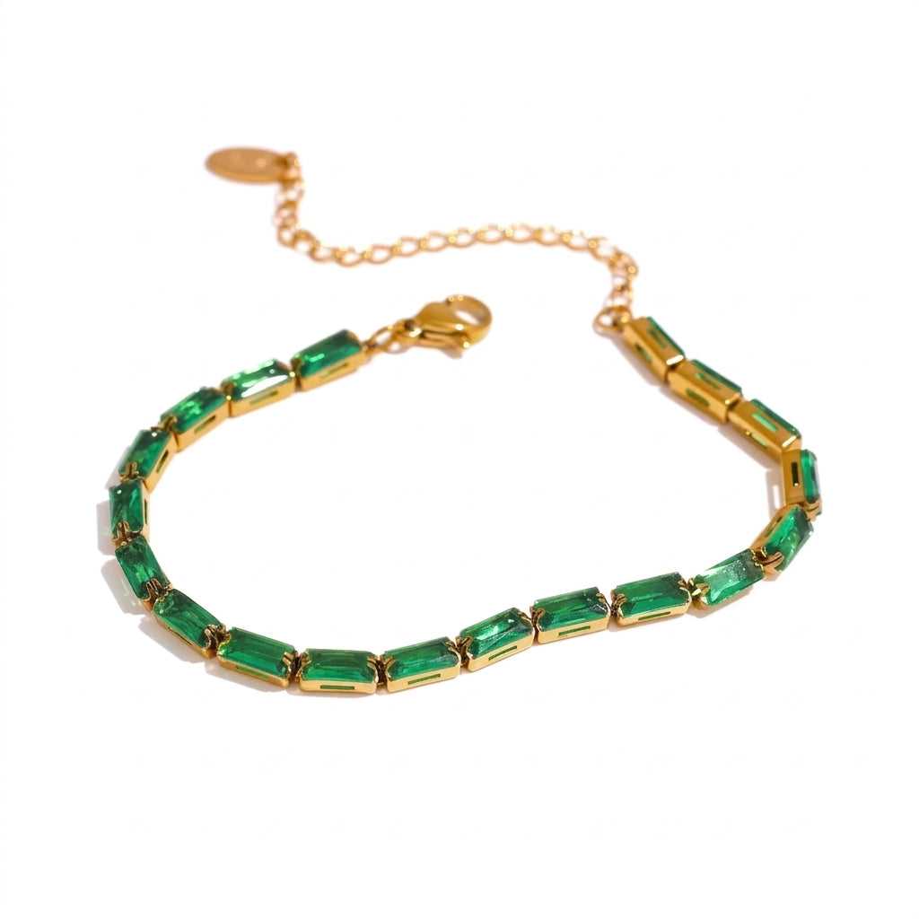 Elegant Cubic Zirconia Bracelet - Enhanced Studio Photo