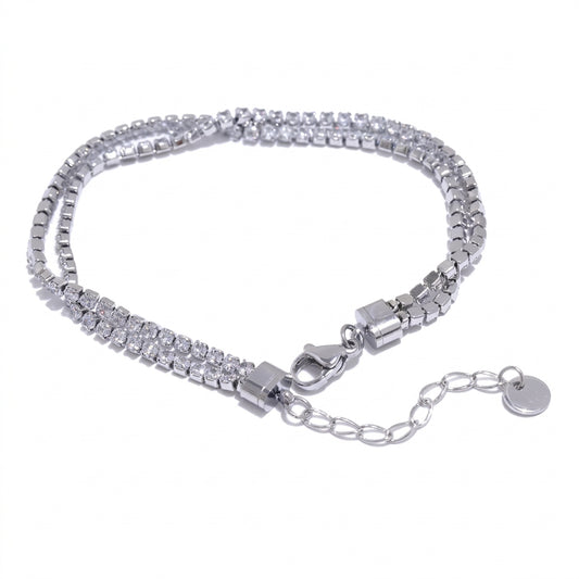 Elysian Layers Cubic Zirconia Bracelet - Enhanced Studio Photo