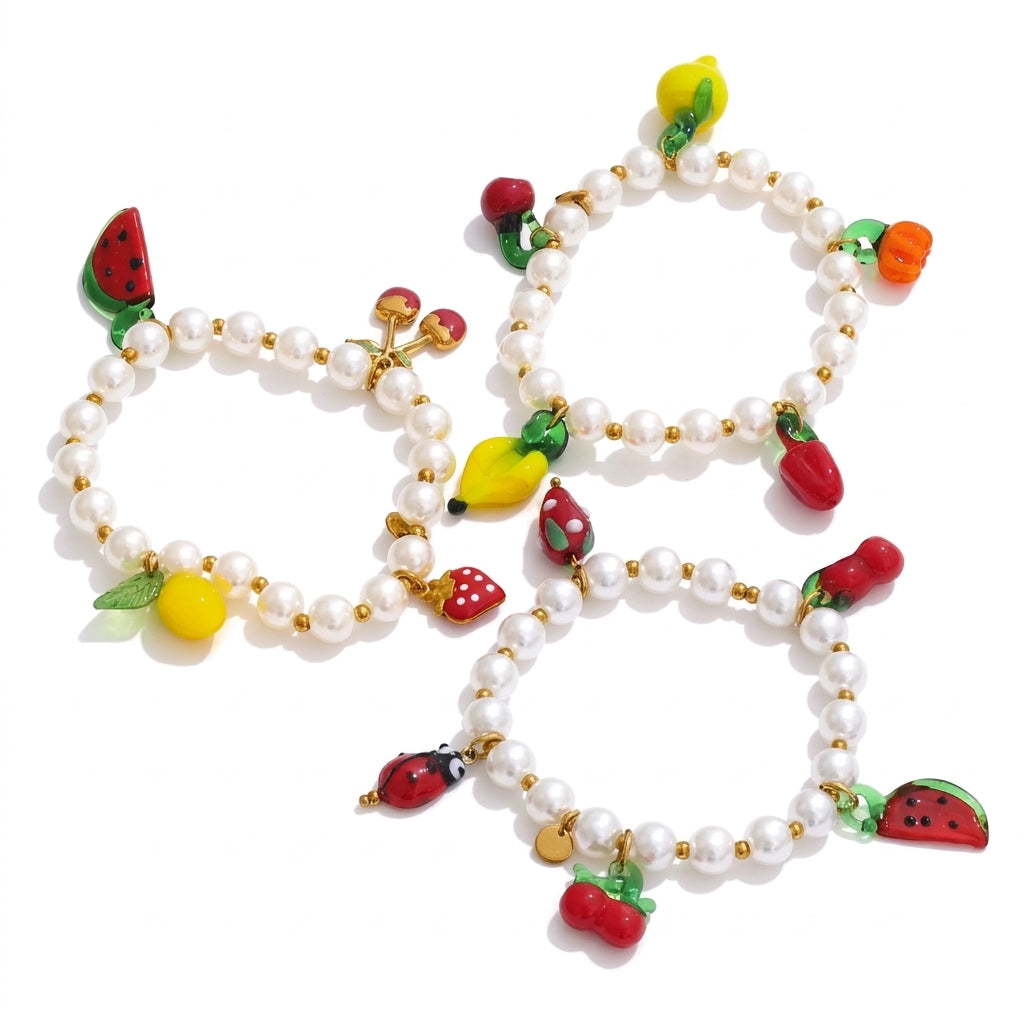 Fruity Pearl Pop Bracelet - Enhanced Studio Photo