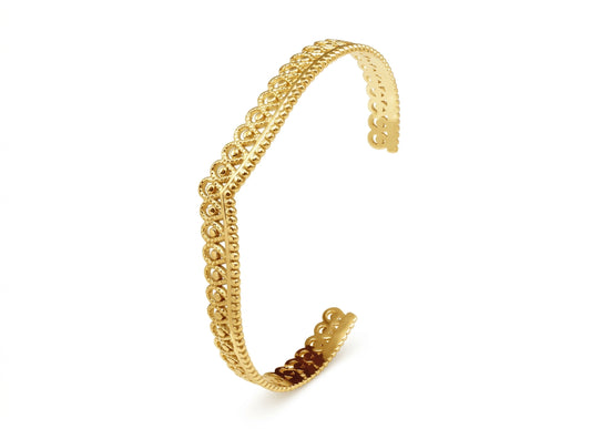 Queen Gold Plated Cuff Gold - Enhanced Studio Photo