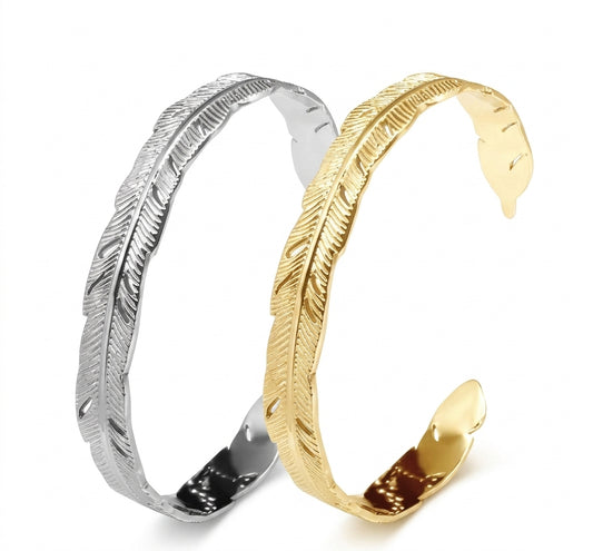 Gypsy Soul Wide Gold Cuff Bracelet VII - Enhanced Studio Photo