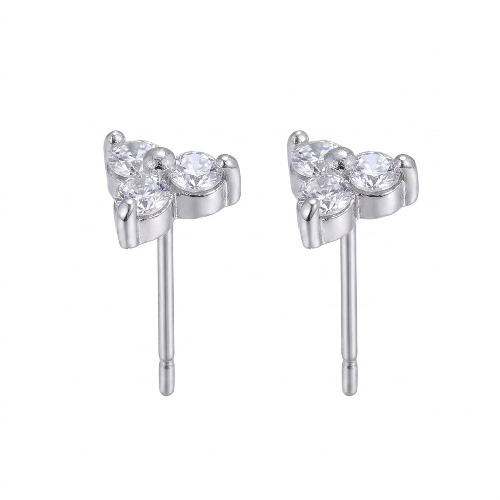 Radiant Gleam Stud Earrings - Enhanced Studio Photo