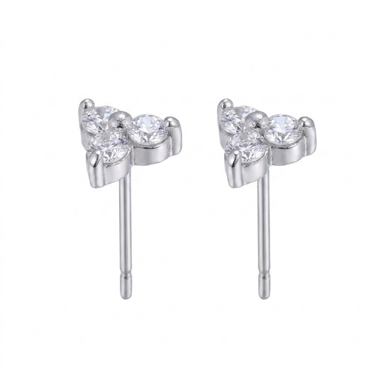 Radiant Gleam Stud Earrings - Enhanced Studio Photo
