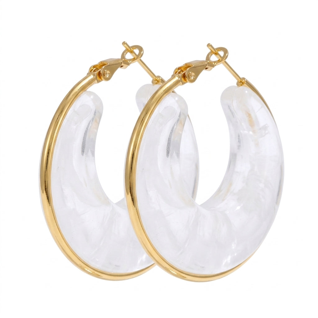 Luna Loop Earrings - Enhanced Studio Photo