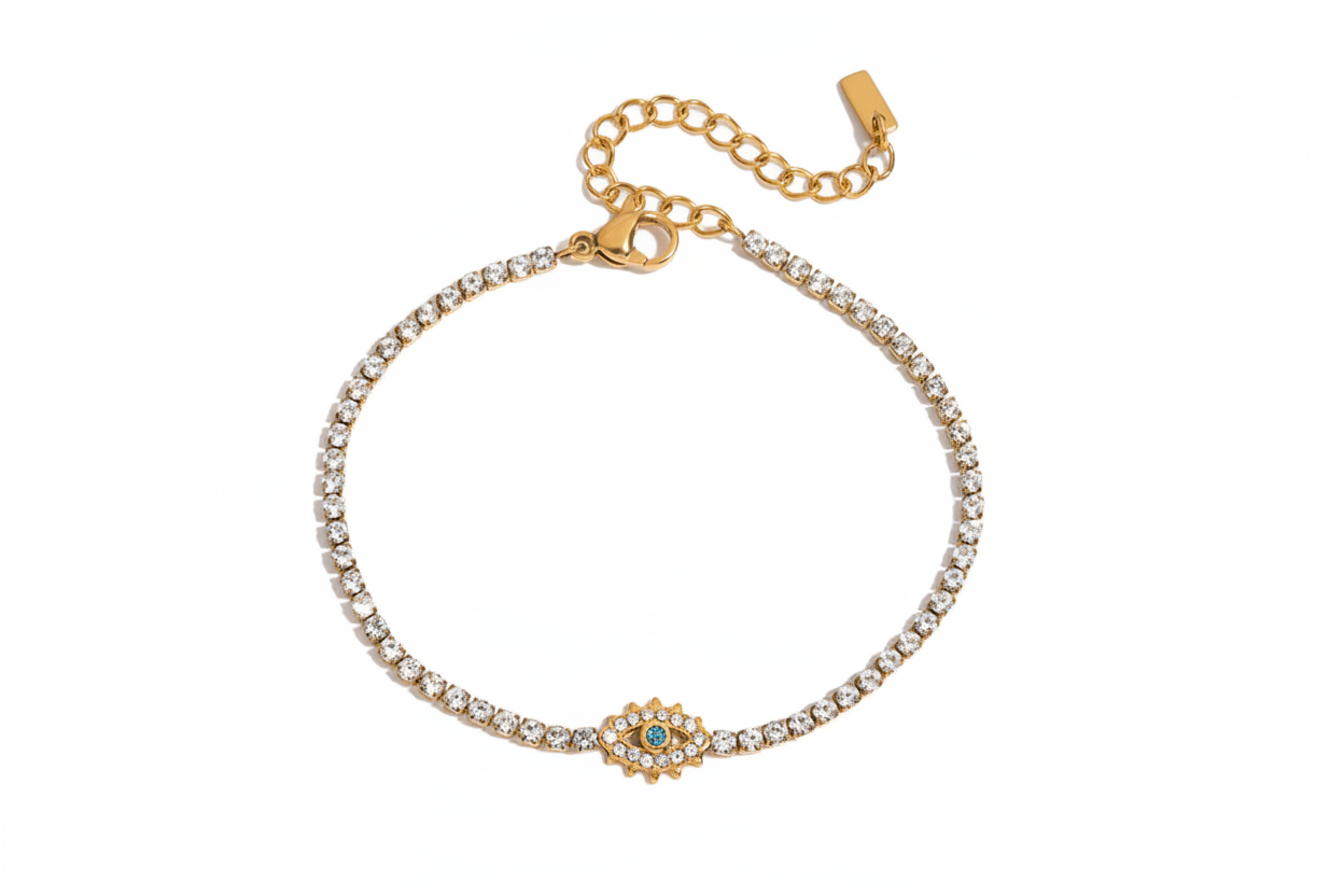 Zircon Charm Bracelet
