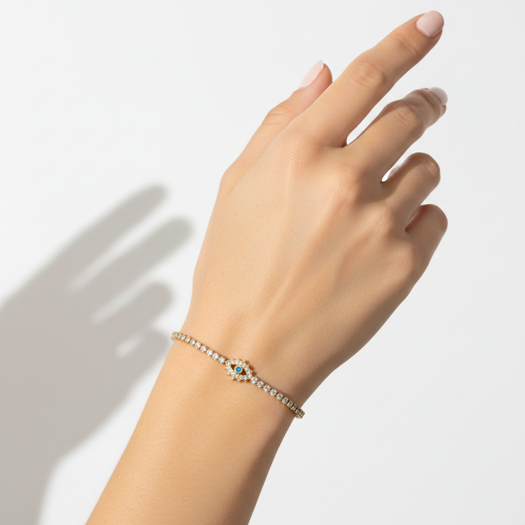Zircon Charm Bracelet