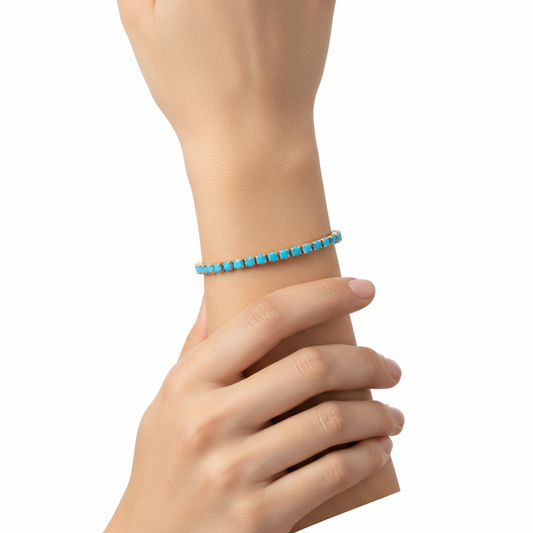 Double Layer Heart Link Bracelet