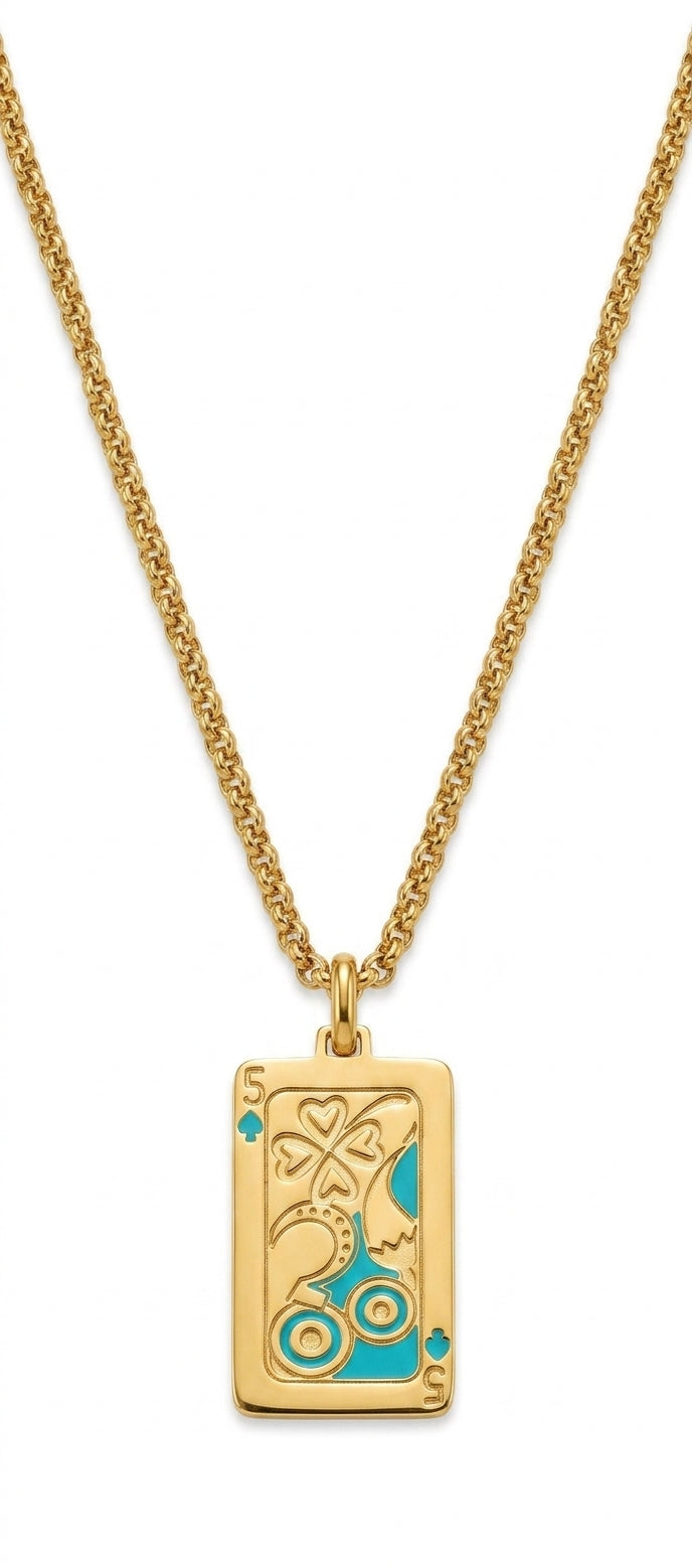 Queen Sun Moon Necklace - Enhanced Studio Photo