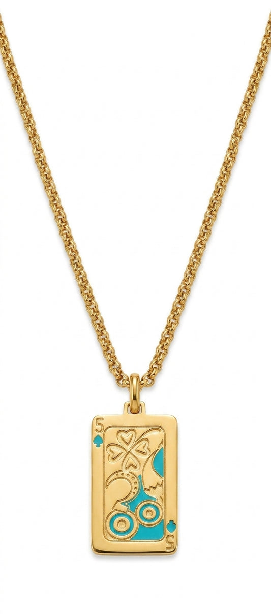 Queen Sun Moon Necklace - Enhanced Studio Photo