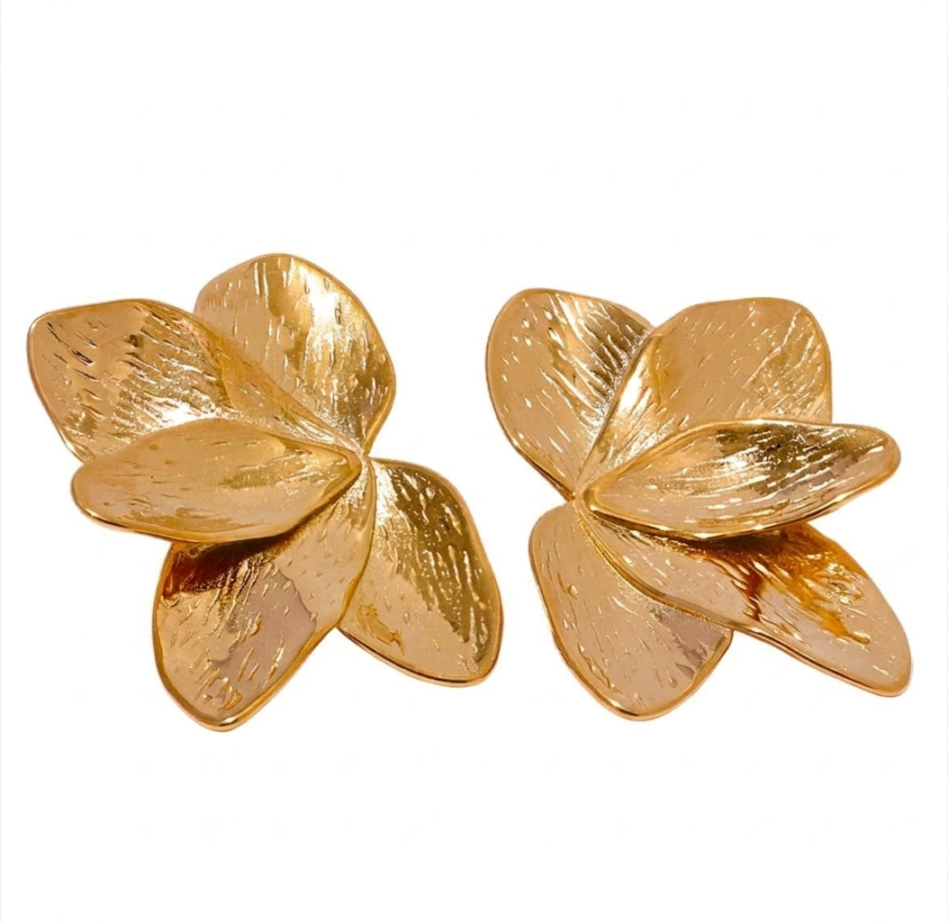 Floral Design Earrings - Enhanced Studio Photo