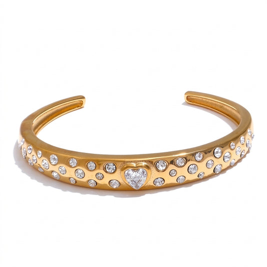 Heart's Radiance Cuff - Enhanced Studio Photo