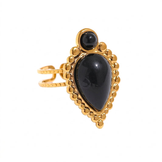 Timeless Grace Agate Ring - Enhanced Studio Photo