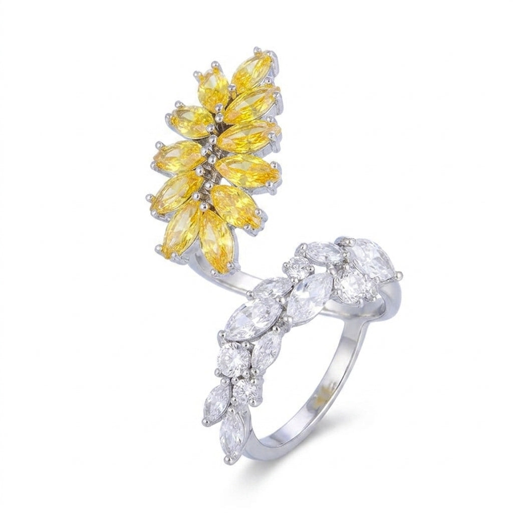 Golden Radiance Marquise Ring - Enhanced Studio Photo