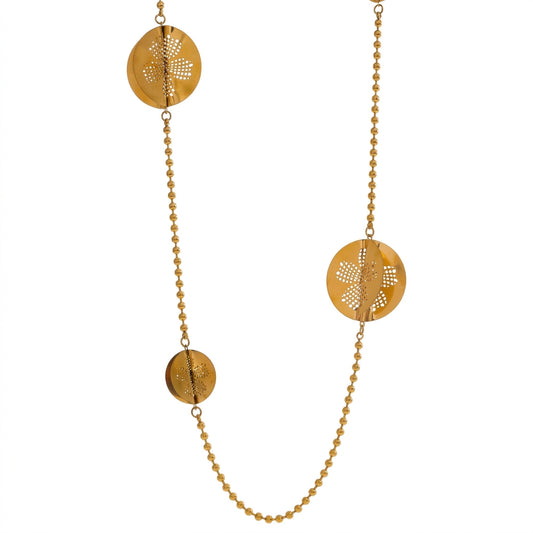Bloom Chain Long Necklace - Enhanced Studio Photo