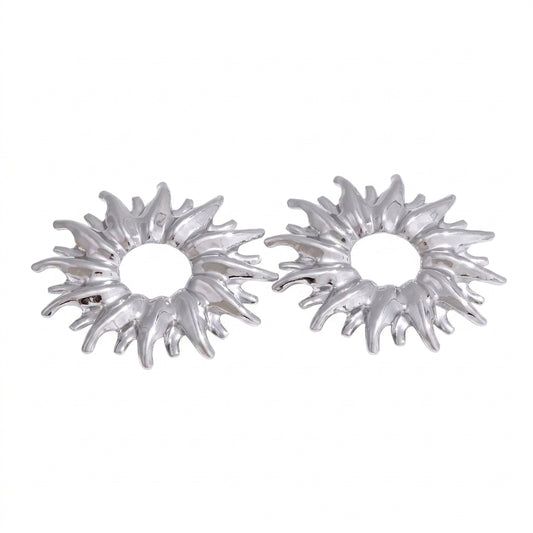 Luna Luxe Stud Earrings - Enhanced Studio Photo