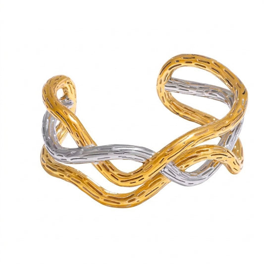 Aurora Mixed Metal Cuff - Enhanced Studio Photo