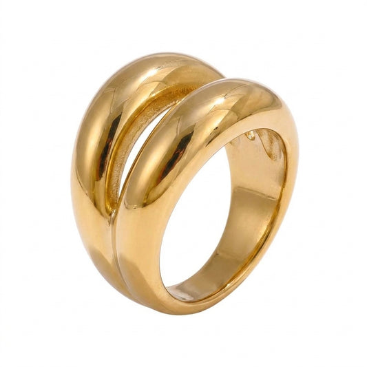 Celestia Double Layer Hollow Ring - Enhanced Studio Photo