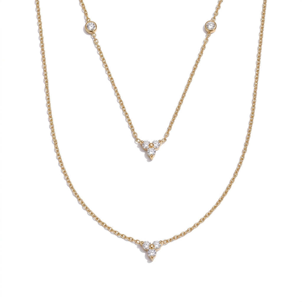 Lustrous Elegance Y Necklace - Enhanced Studio Photo