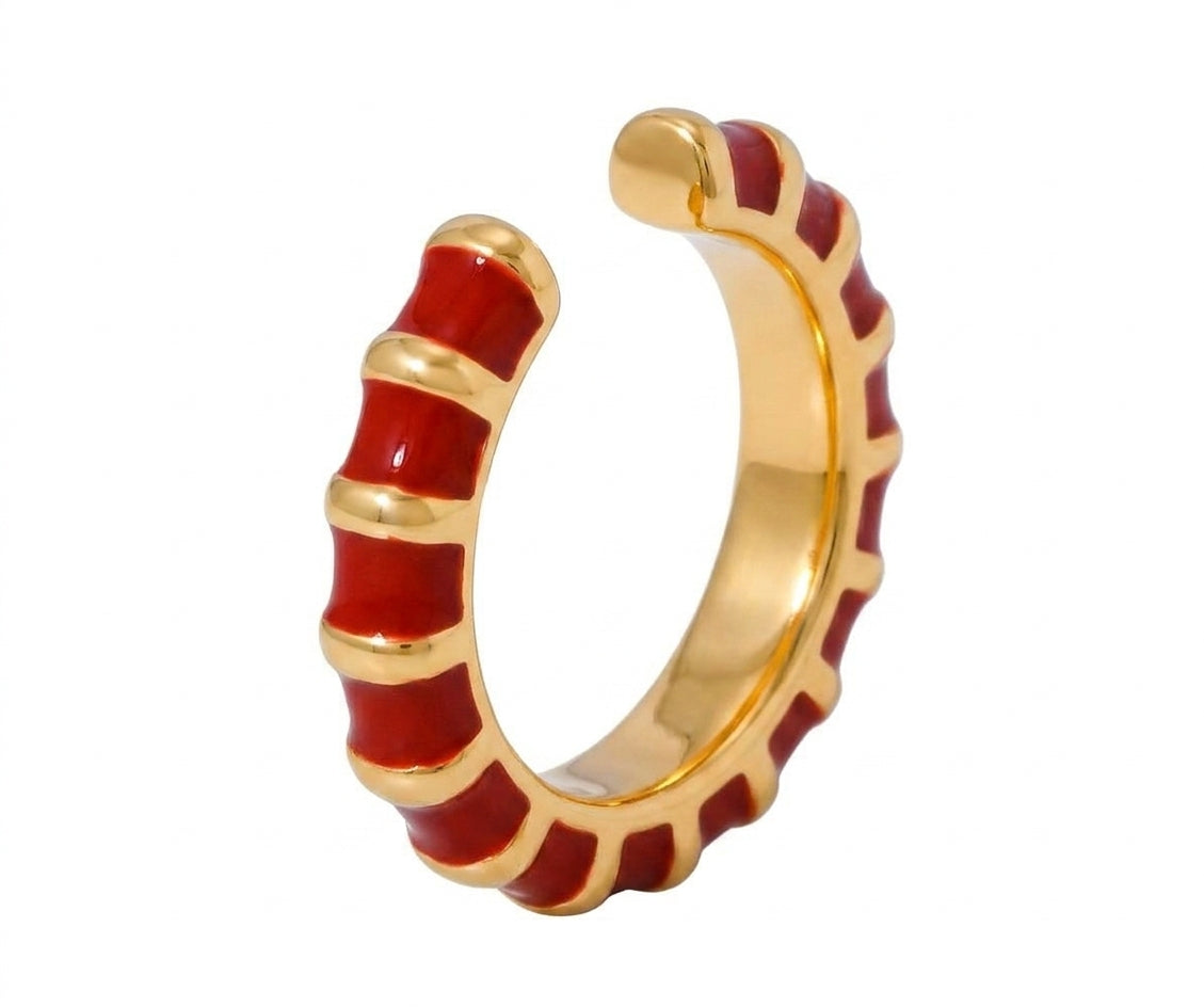Scarlet Glow Ring - Enhanced Studio Photo