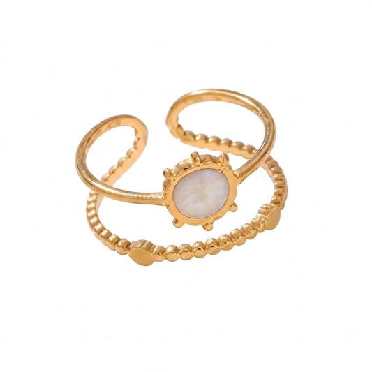Lunara Stone Ring - Enhanced Studio Photo