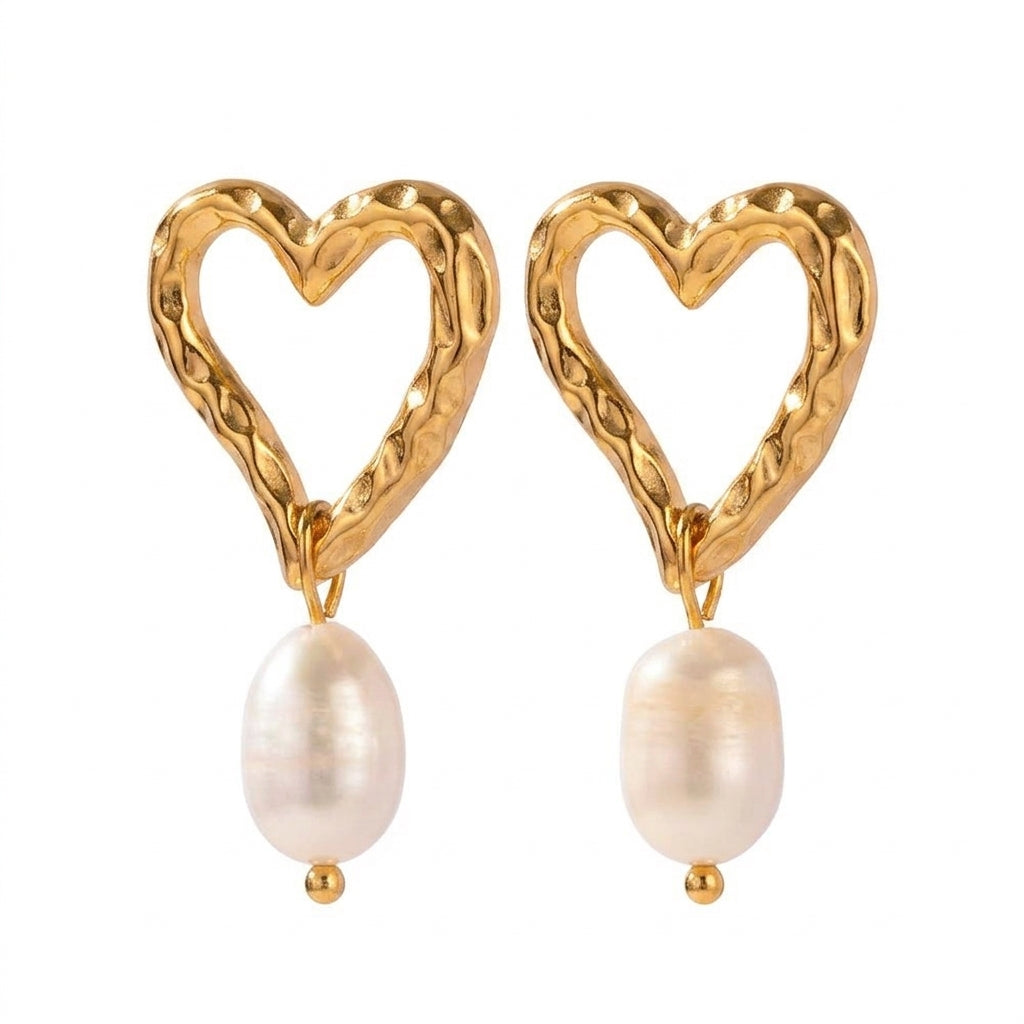 Amora Pearl Drops Earrings - Enhanced Studio Photo
