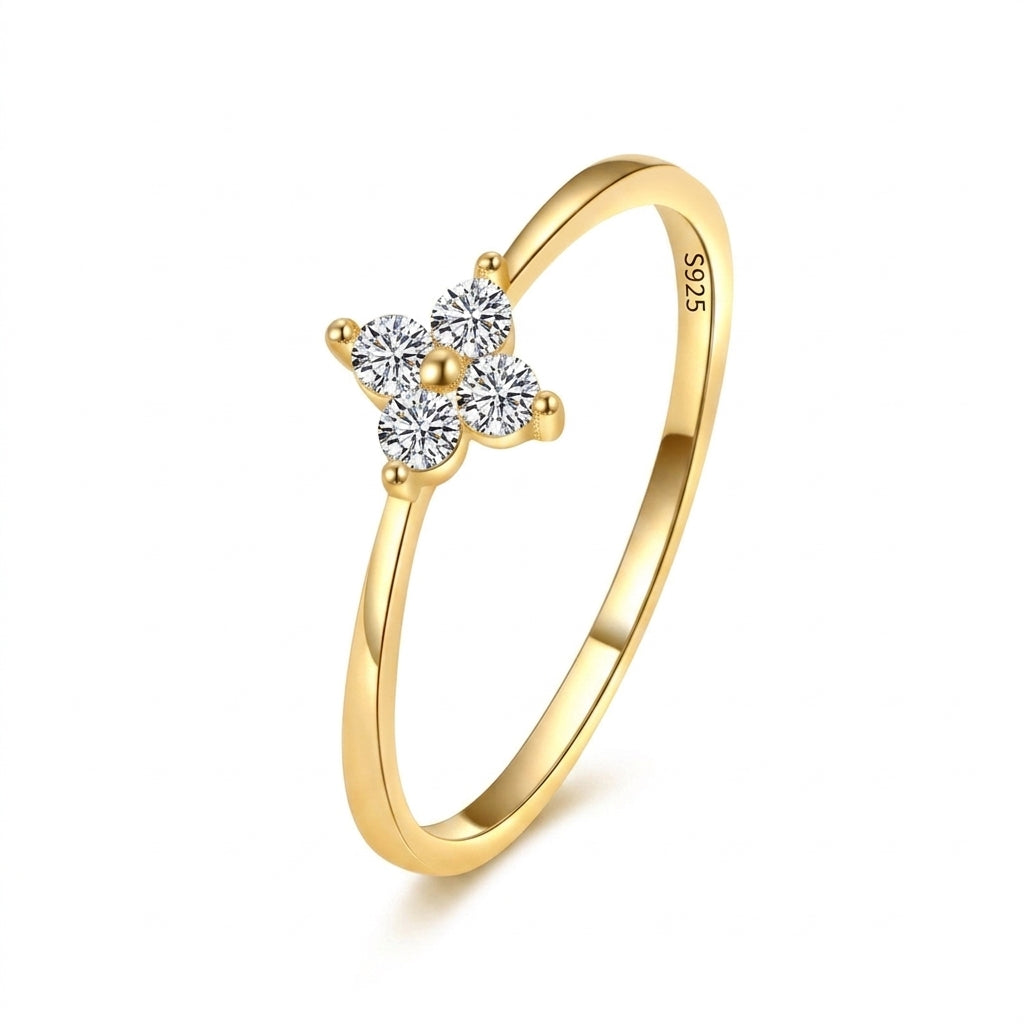 Fleur de Chance Silver 925 Rings - Enhanced Studio Photo