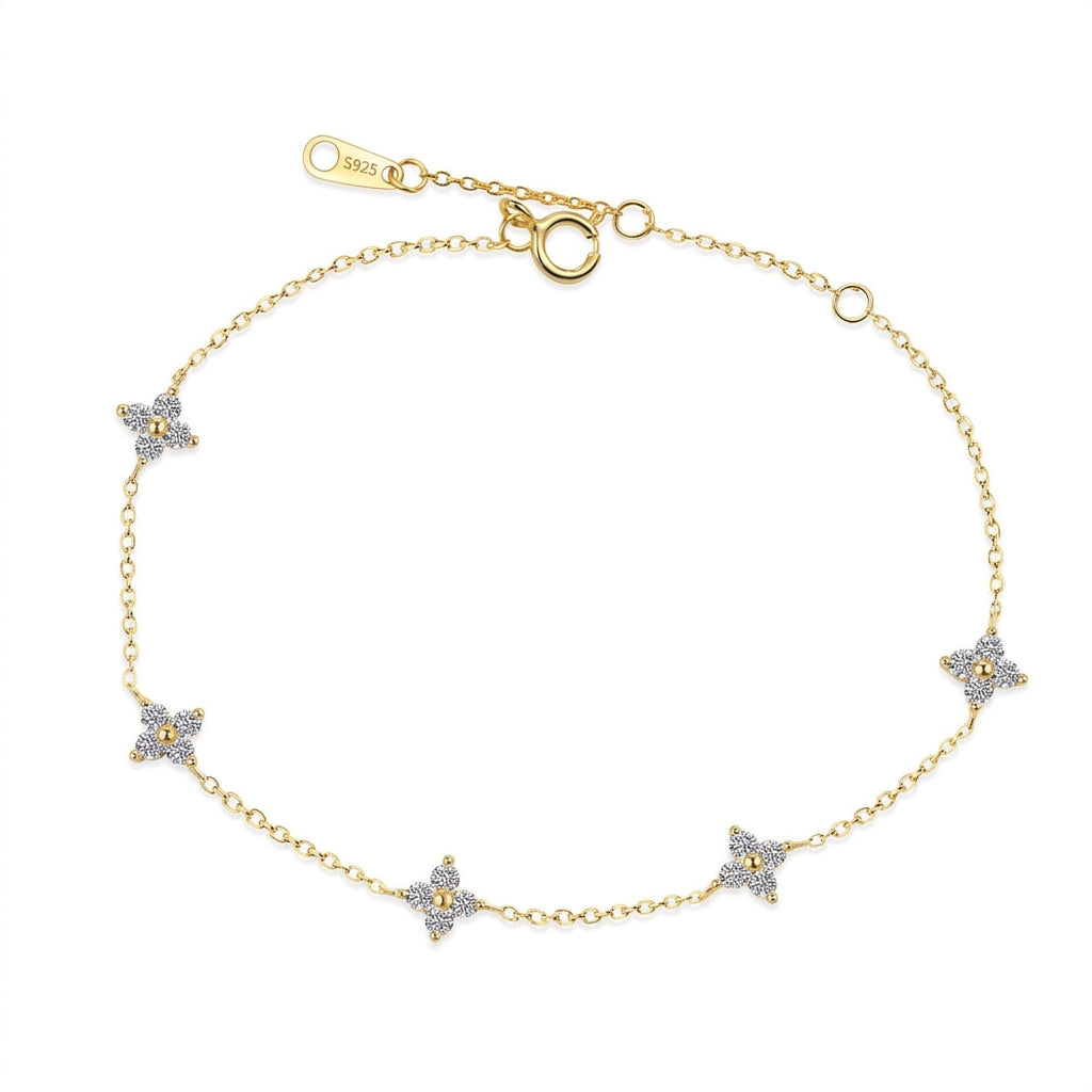 Fleur de Chance Silver 925 Bracelet - Enhanced Studio Photo