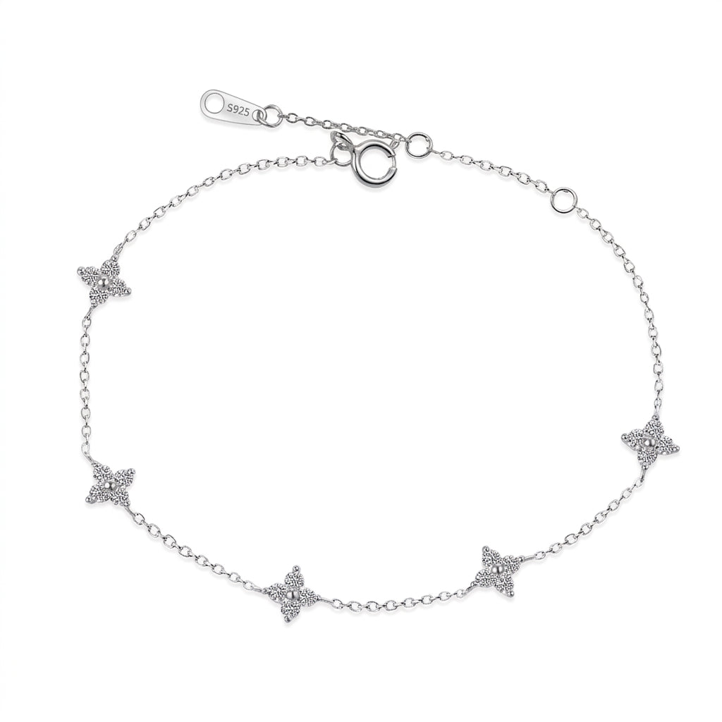 Fleur de Chance Silver 925 Bracelet - Enhanced Studio Photo