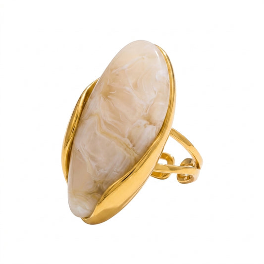 Aura Oval Ring - Enhanced Studio Photo