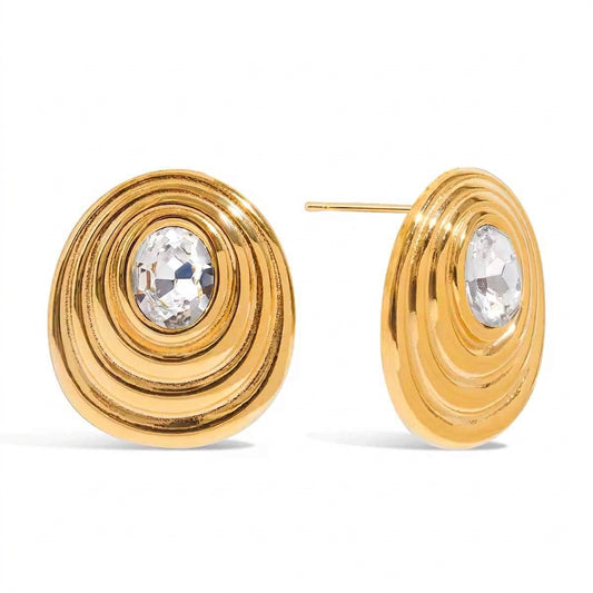 Regalia Oval Earrings - Enhanced Studio Photo