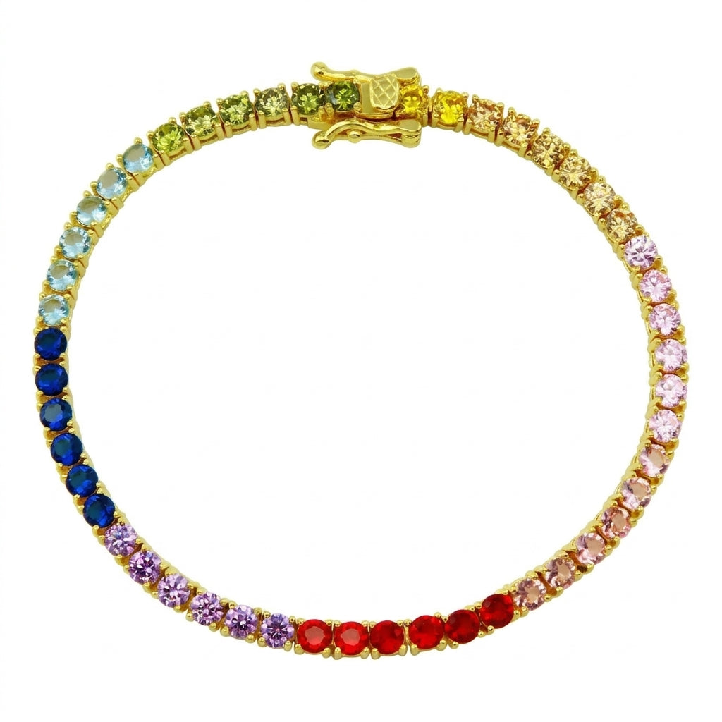 Rainbow Didi Bracelet Green - Enhanced Studio Photo