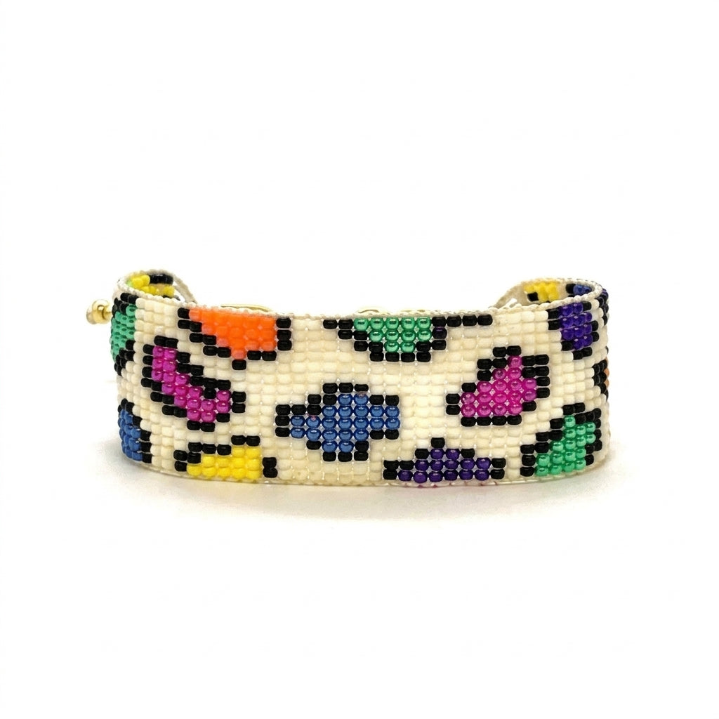 Fun Japanese Miyuki Beaded Bracelets 18K Gold - Enhanced Studio Photo