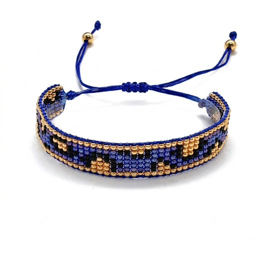 Leo Japanese Miyuki Beaded Bracelets 18K Gold - Enhanced Studio Photo