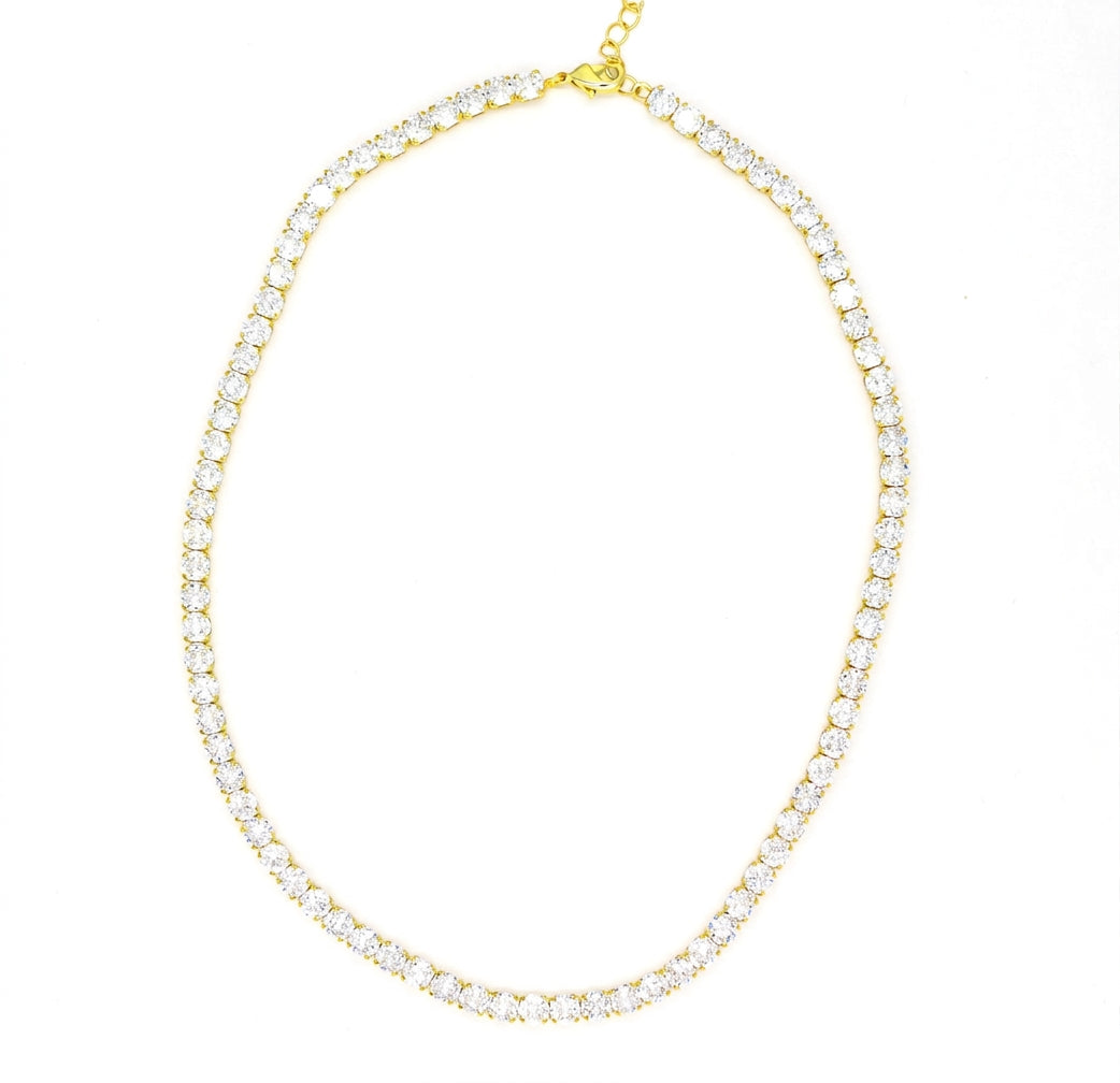 Didi Tennis Choker White Zirconia - Enhanced Studio Photo